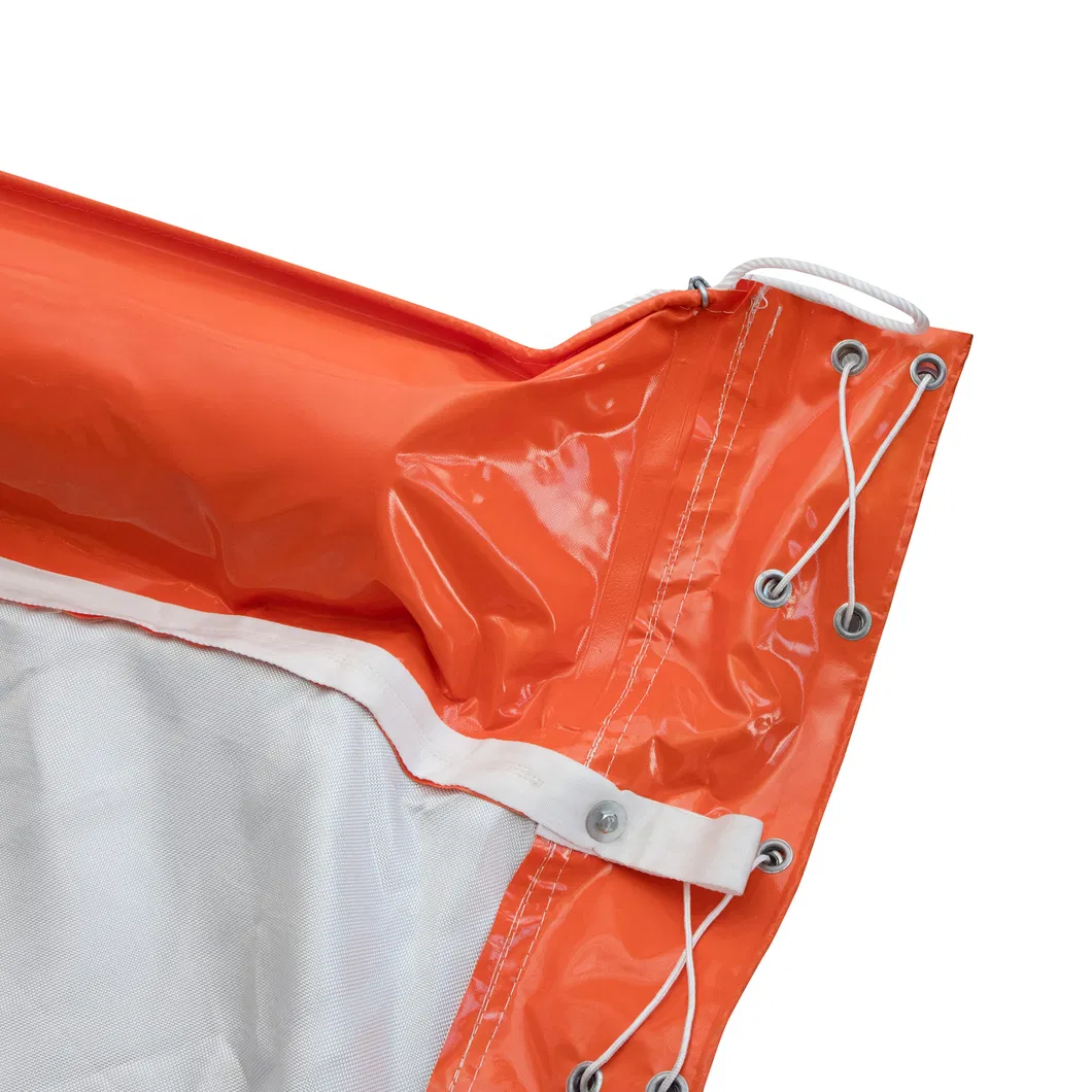 Doorlaatbaar wateroppervlak zwevend slibgordijn voor wateromgevingen milieuvriendelijk olievergieten Boom PVC zwevend slibgordijn 3