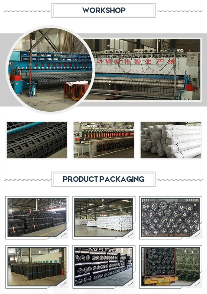 Hoge spanningssterkte Biaxiaal lasstaal Plastic composiet aardwerk Geogrid Voor bodemstabilisatie, anti-erosie eigenschap 5