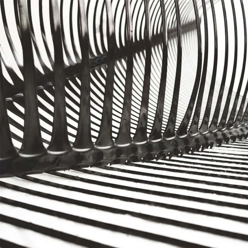Plastic polypropyleen PE eenrichtingsverbindend eenassig trekverbindend geogrid van kunststof voor versterking van de weg 1