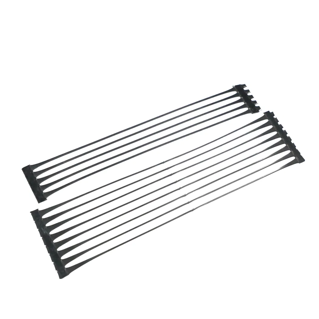 Plastic polypropyleen PE eenrichtingsverbindend eenassig trekverbindend geogrid van kunststof voor versterking van de weg 2