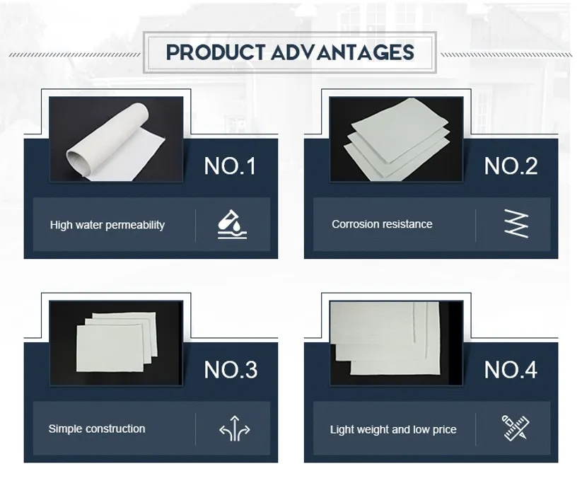 Geotextiel voor reservoirs Kunstmatige meren Ontlasting van vijvers Depots Filtratie Isolatie 0