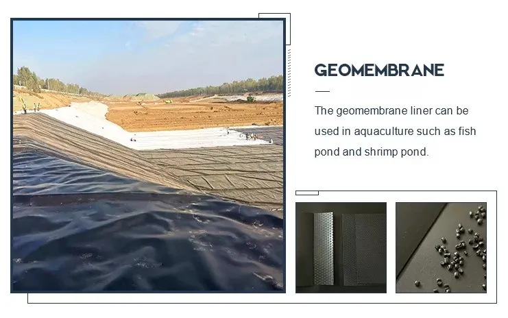 1.0mm 1.5mm 100% Virgin Material ASTM Anti-Seepage Waterproof Waterdicht gladde textuur LDPE LLDPE HDPE Geomembrane Pond Liner voor stortplaats Mining Liner 1