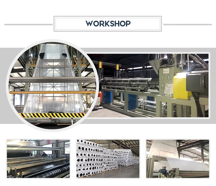 1.0mm 1.5mm 100% Virgin Material ASTM Anti-Seepage Waterproof Waterdicht gladde textuur LDPE LLDPE HDPE Geomembrane Pond Liner voor stortplaats Mining Liner 3