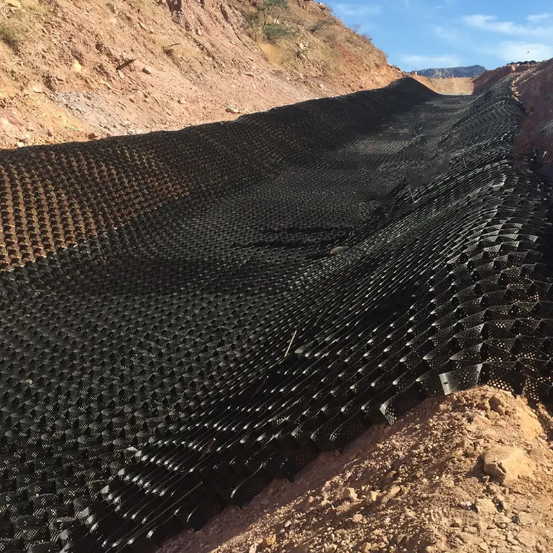 Kunststof ASTM Standaard Wegrooster Grind Honingraat HDPE Geocel voor Keermuurversteviging Hellingbescherming Oprit Geocel Erosiebestrijding 3