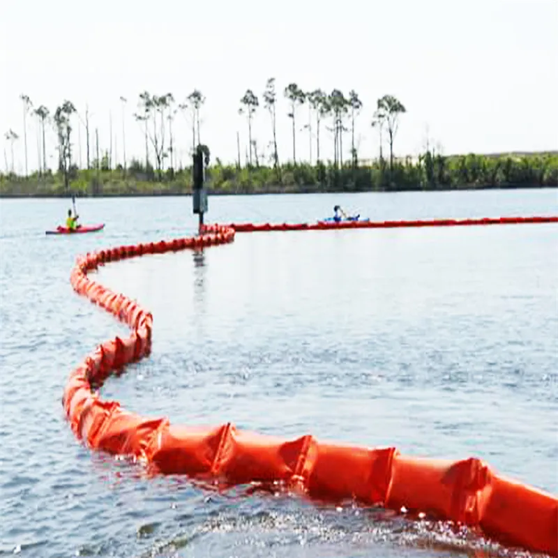 Silt Curtain PVC Floating Silt Curtain Containment Boom Eco Friendly Oil Spilling Boom Floating Silt Curtain voor wateromgevingen 0