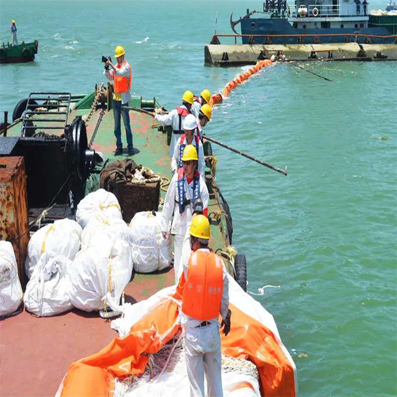 Silt Curtain PVC Floating Silt Curtain Containment Boom Eco Friendly Oil Spilling Boom Floating Silt Curtain voor wateromgevingen 1