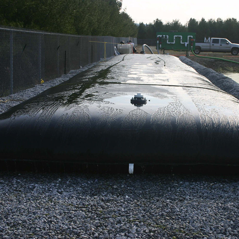 Zwart geweven geotextiel Geotube ontwateringszakken voor slibontwateringsfilter