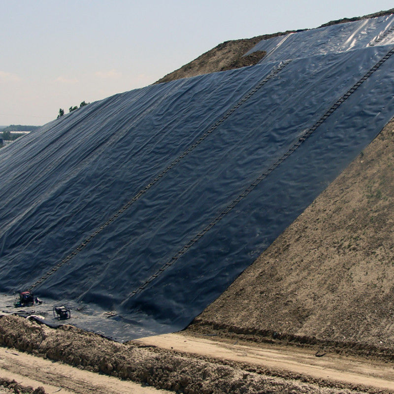 HDPE/LDPE Geomembrane 1.0mm/1.5mm/2.0mm Voor waterdicht / visvijvervoer / stortplaats / kunstmatig meer / mijn / dam / zwembadvoer
