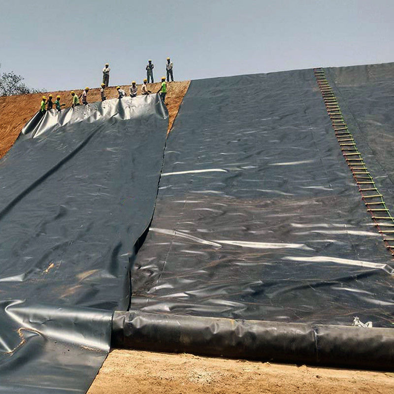 HDPE/LDPE Geomembrane 1.0mm/1.5mm/2.0mm Voor waterdicht / visvijvervoer / stortplaats / kunstmatig meer / mijn / dam / zwembadvoer
