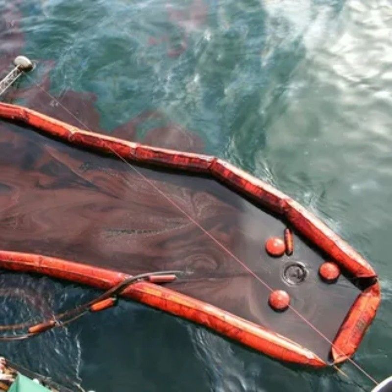 Silt Curtain PVC Floating Silt Curtain Containment Boom Eco Friendly Oil Spilling Boom Silt Curtain voor het water