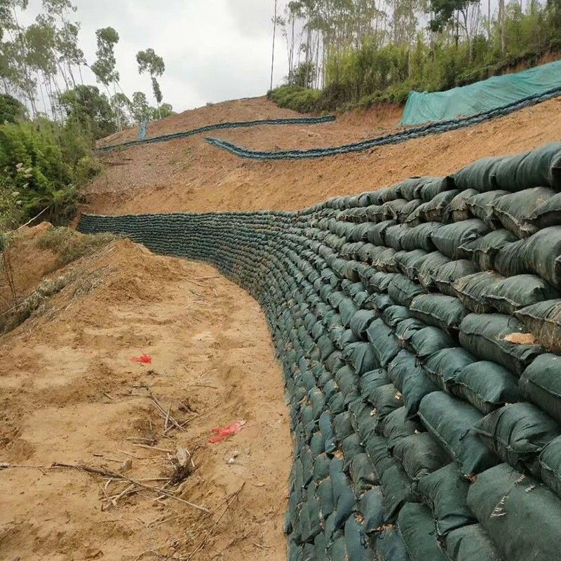 Geobags van polyester / PP voor hellingsbescherming en grasdam voor ecologisch milieu