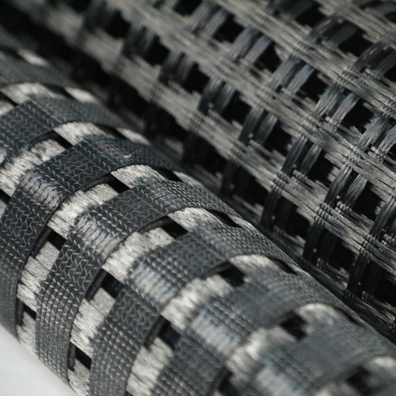 Geogrid van glasvezel voor civiele techniek Maasgrootte mm 12,5 * 12,5 mm