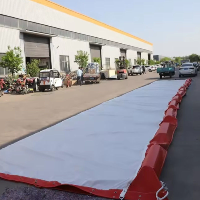 Permeabel waterig drijvend slibgordijn PVC-slibgordijn Boom-slibgordijn PVC-olie-boom-oliecontainmentheining Slibgordijn