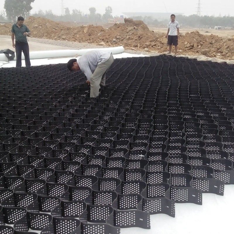 250 mm 75 mm 100 mm 150 mm Hdpe Geocell High Textured HDPE Honeycombed Gravel Grid Plastic Geocell Direct Factory Price