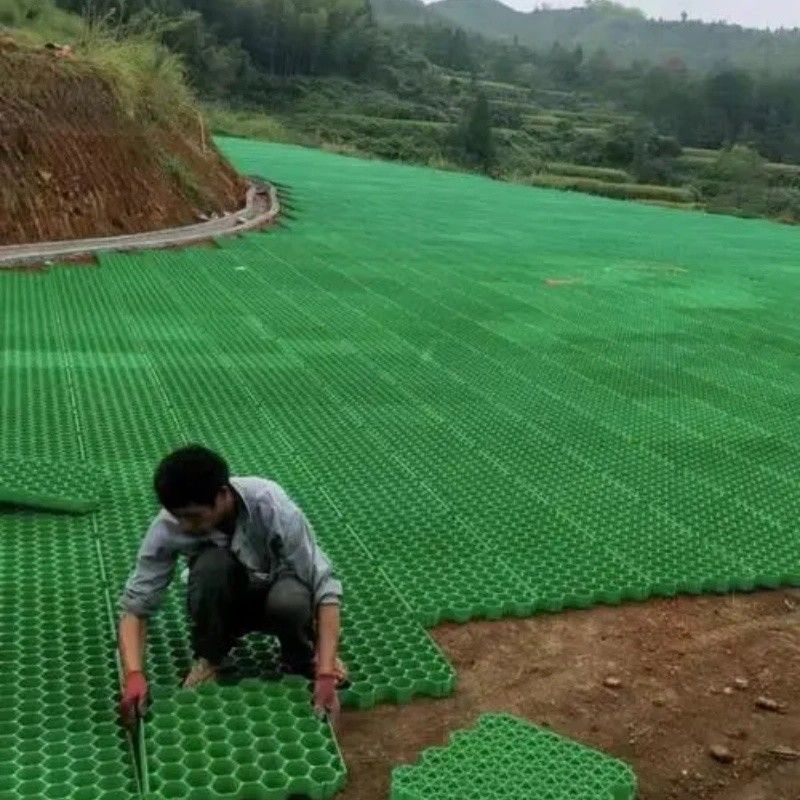 Grass Paver Mat Plastic Grass Grid Gron Gravel Paving Grid Oprijlaan Grid voor Gravel Grass Grid