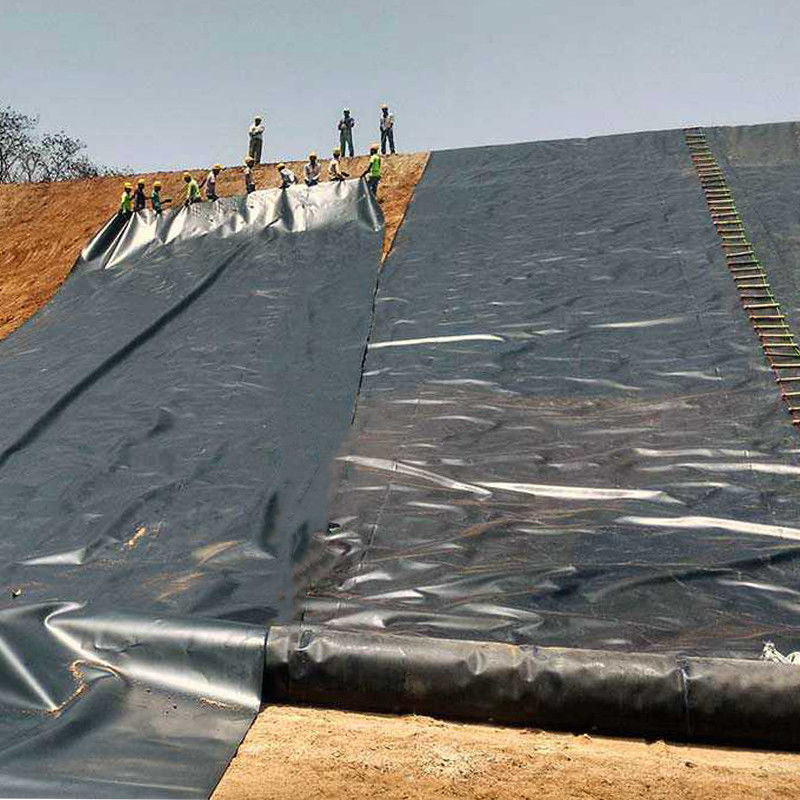 HDPE-geomembrane vijvervoering 1,0 mm dik met 100% maagdelijk materiaal voor waterkanaal