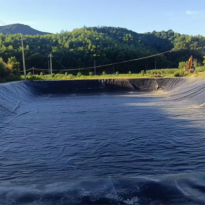 HDPE-geomembrane vijvervoering 1,0 mm dik met 100% maagdelijk materiaal voor waterkanaal