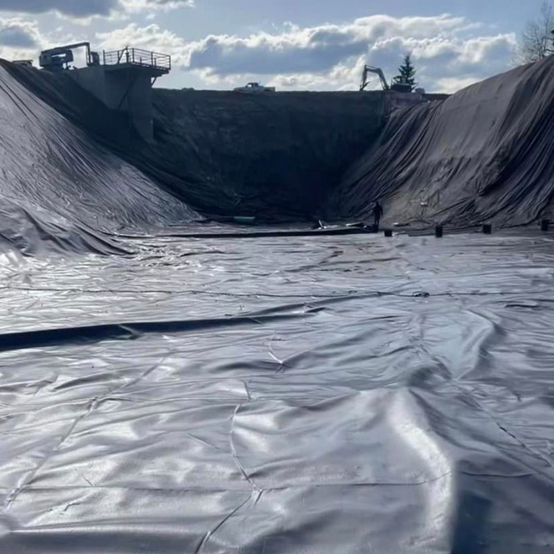 HDPE High Definition Polyethyleen Liner Industrial Design Style voor vis- en garnalenboerderijtanden Balck Waterdicht