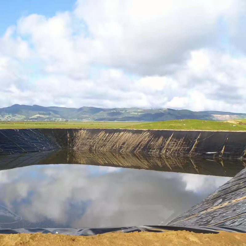 Hoogwaardige zwarte HDPE geomembrane vijvervoering 0,5 mm ∼2,0 mm voor vishouderij, aquicultuurvijvers, wateropslagreservoirs en dam waterdichtheid
