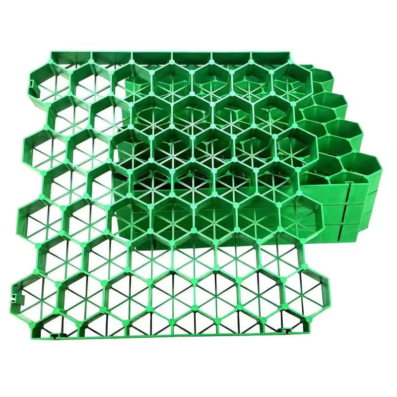 HDPE-grasrooster Vervaardiger Plastic Grate Paver Grid Grasrooster voor oprit en parkeergarage Groen Zwart Kleur