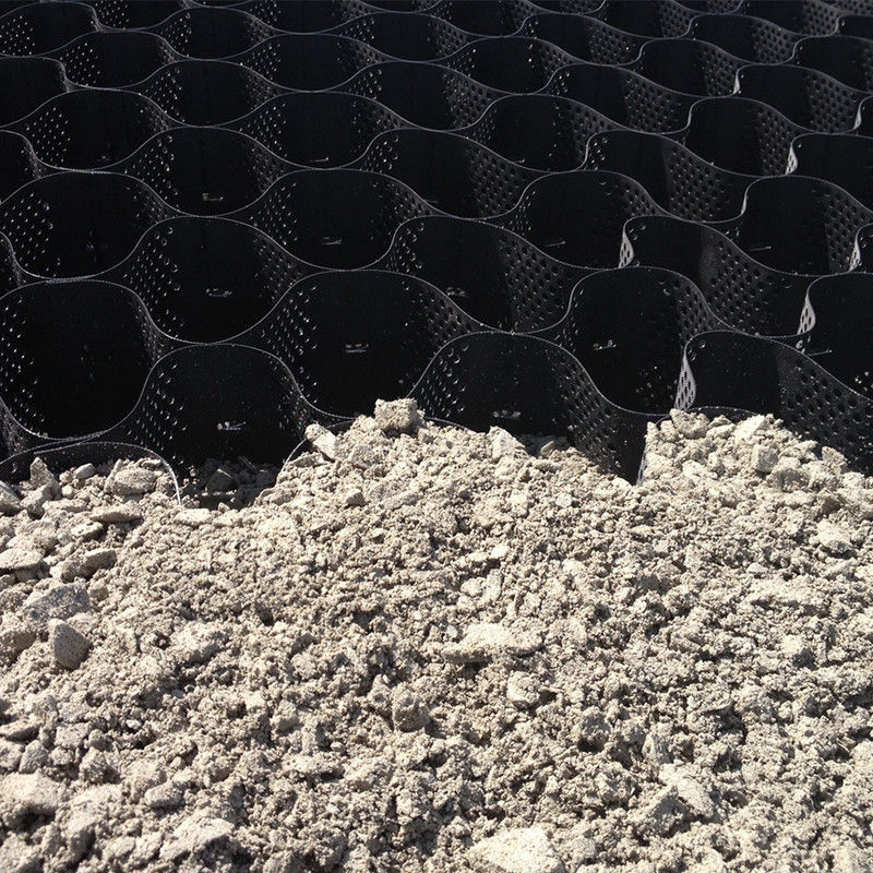 HDPE Plastic Geocell Paved Grid Zwart HDPE Geocell voor zachte kelderversterking Goedkope grindstabilisator Geocell in de wegbouw