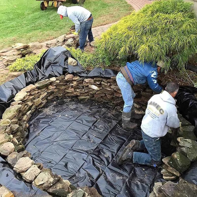 Geomembrane vijverfolie 0,5 mm 1 mm 1,5 mm 2 mm HDPE LDPE Lldpe PVC EVA Geomembrane vijverfolie