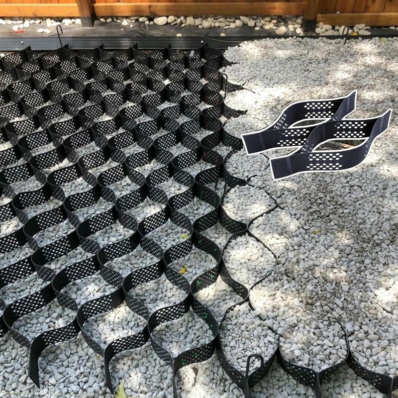 HDPE Plastic Geocell Bestraatte Rooster HDPE Geocell voor Zachte Kelderversterking Goedkope Grindstabilisator Geocell in Wegenbouw