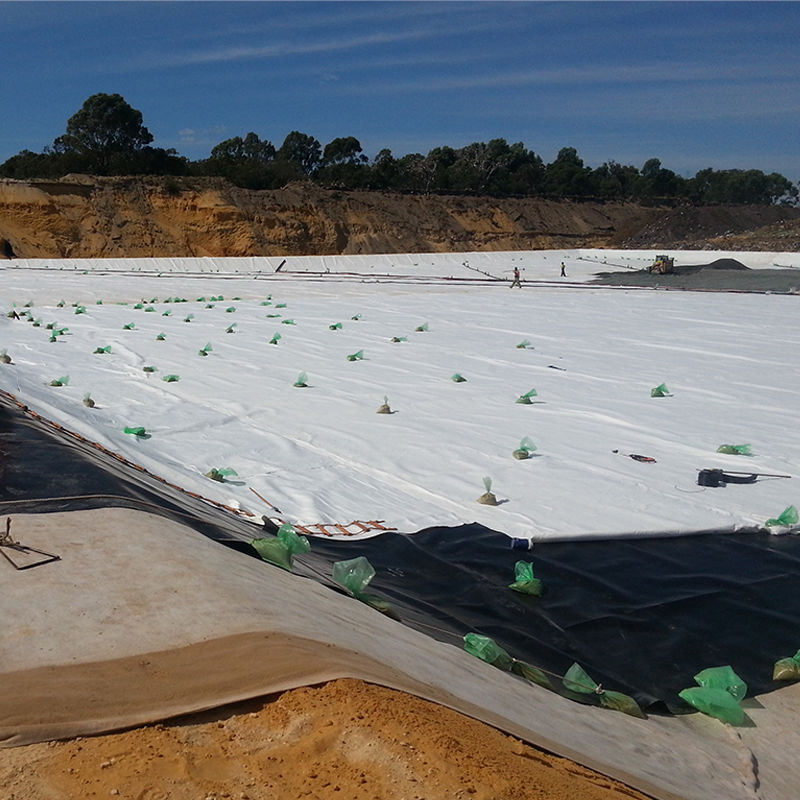 Geotextiel voor reservoirs Kunstmatige meren Ontlasting van vijvers Depots Filtratie Isolatie