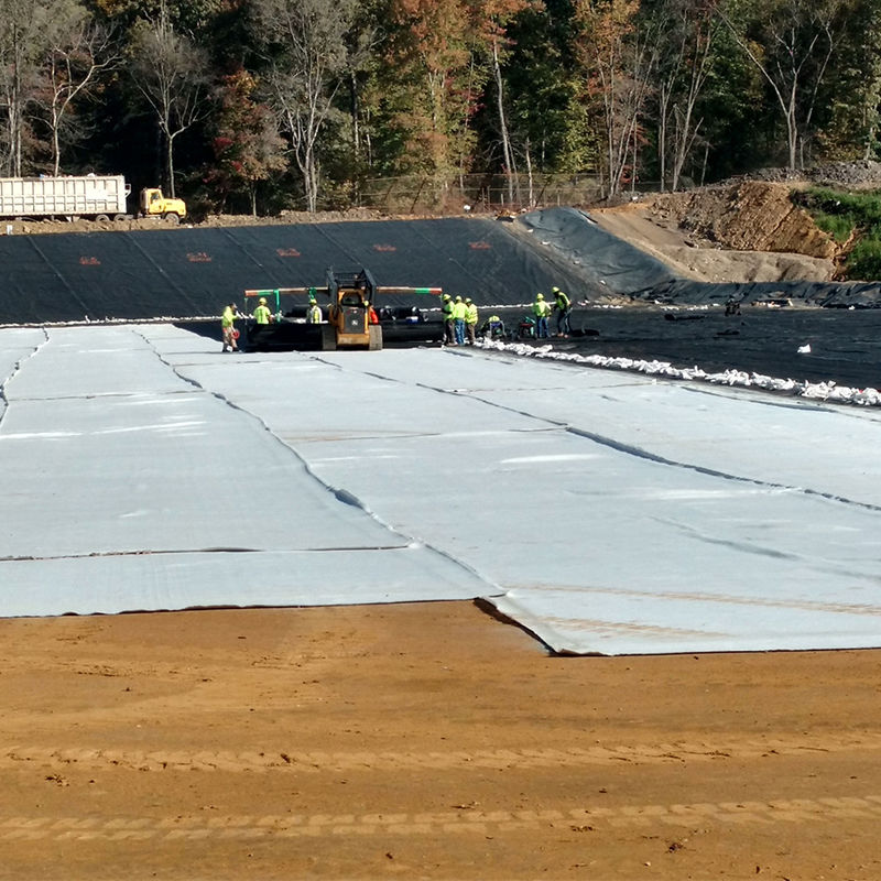 Geotextiel voor reservoirs Kunstmatige meren Ontlasting van vijvers Depots Filtratie Isolatie