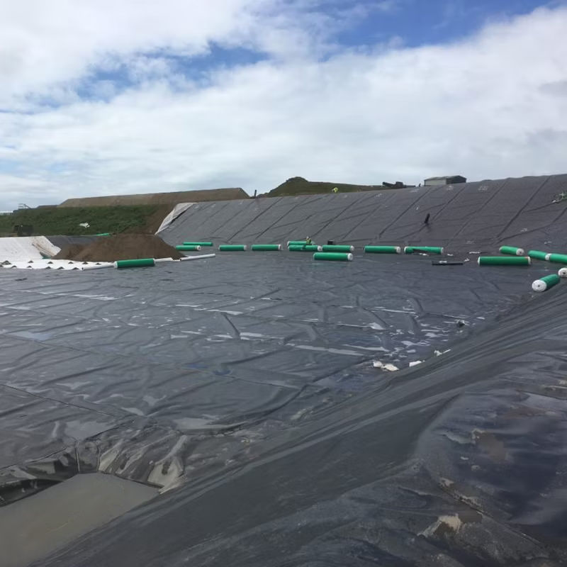 1.0mm 1.5mm 100% Virgin Material ASTM Anti-Seepage Waterproof Waterdicht gladde textuur LDPE LLDPE HDPE Geomembrane Pond Liner voor stortplaats Mining Liner