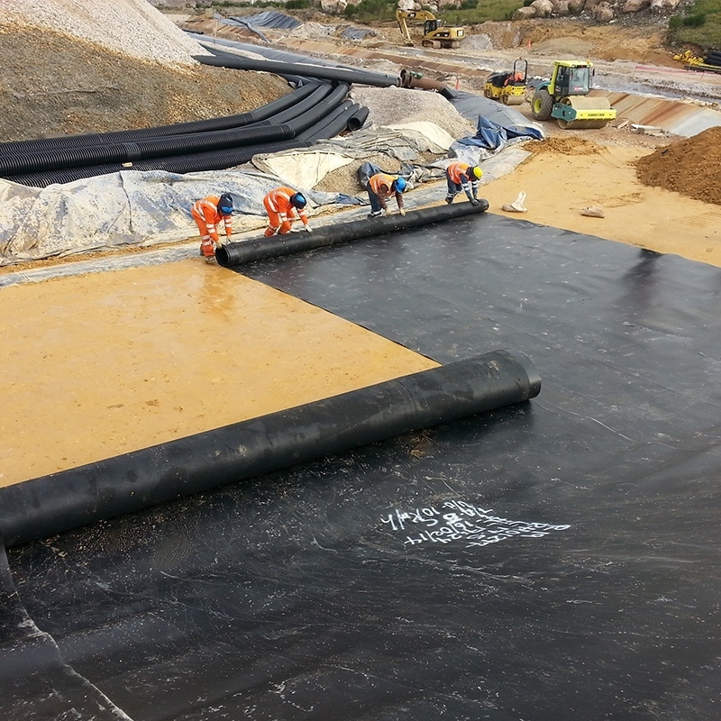 HDPE Geomembraanfolie voor aquacultuur, viskwekerij, vijver, dam, zwembad en wateropslagtoepassingen