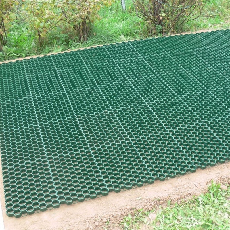Zwaar uitgevoerde HDPE grasrooster voor permeabele grondversteviging, opritten, parkeerplaatsen, landschapsarchitectuur en gazonstabilisatie