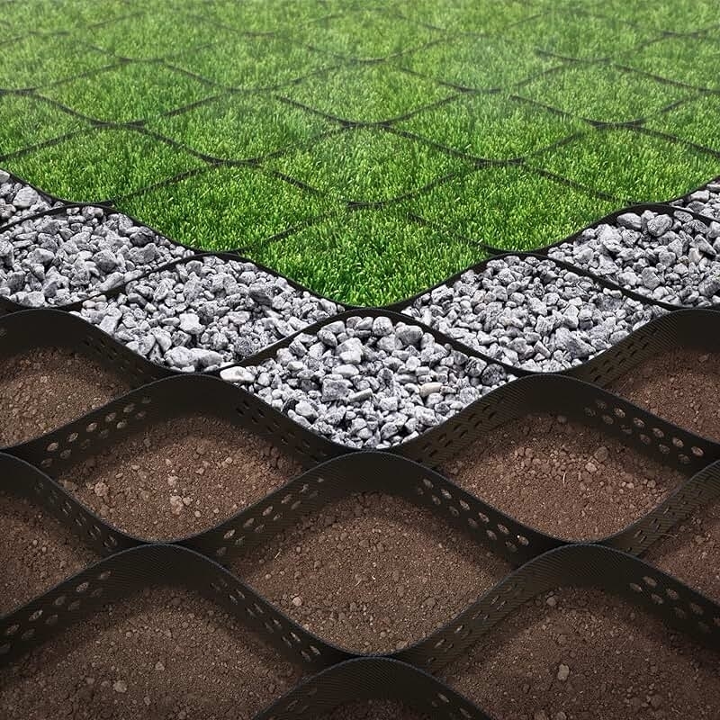 Duurzame HDPE Geocellen Glad oppervlak HDPE Geocel voor opritten Erosiebestrijding voor hellingen Ondersteuning van keermuren