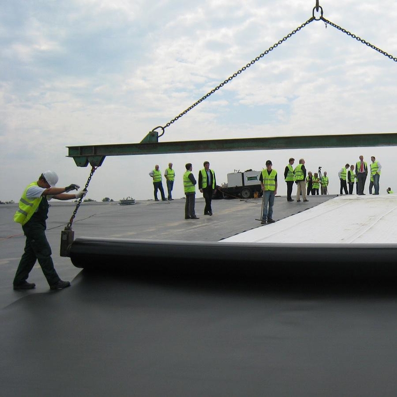 Buiten-polyethyleen vishouderij Geomembrane vijvervoering HDPE-containmentvoering Grote vijvervoering Waterdicht geomembrane vijvervoering