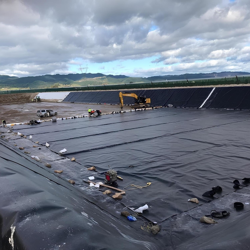 Buiten-polyethyleen vishouderij Geomembrane vijvervoering HDPE-containmentvoering Grote vijvervoering Waterdicht geomembrane vijvervoering