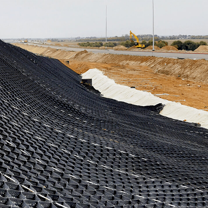 Kunststof ASTM Standaard Wegrooster Grind Honingraat HDPE Geocel voor Keermuurversteviging Hellingbescherming Oprit Geocel Erosiebestrijding
