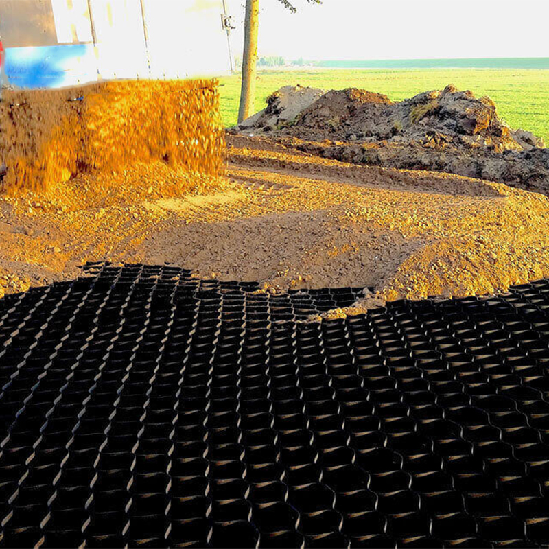 Kunststof ASTM Standaard Wegrooster Grind Honingraat HDPE Geocel voor Keermuurversteviging Hellingbescherming Oprit Geocel Erosiebestrijding