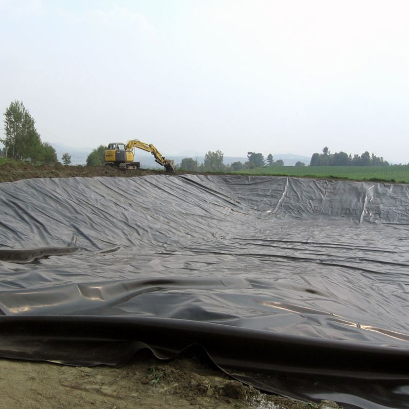 Hard Black Liner Hdpe Waterproof Pond Liner Geomembrane Polyethyleen Fabrieksprijs te koop