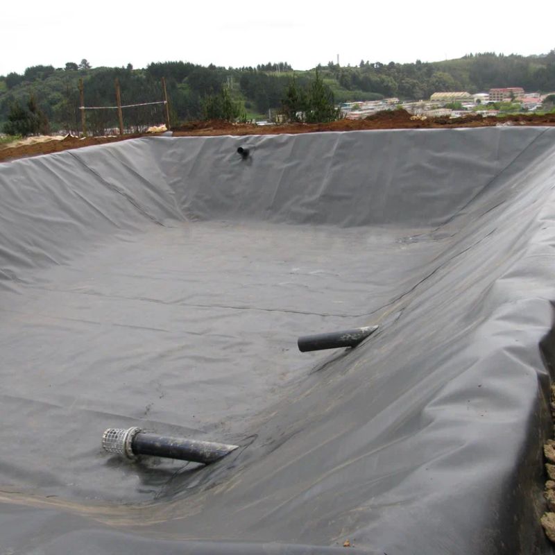 Hard Black Liner Hdpe Waterproof Pond Liner Geomembrane Polyethyleen Fabrieksprijs te koop
