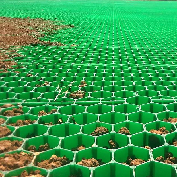 HDPE Honeycomb Plastic Grass Grid Paver Slope Protection Parking Lot Road Soil Stabilizer Height 38mm 48mm Driveway Gravel Grid